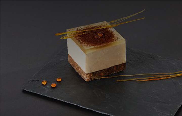 Coffee cheesecake & honey jelly recipe